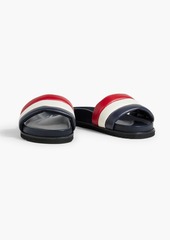 Thom Browne - Striped quilted shell slides - Blue - US 8