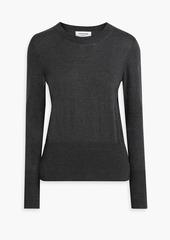 Thom Browne - Striped silk-blend sweater - Gray - IT 36