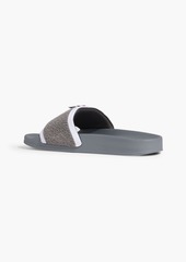 Thom Browne - Striped terry slides - Gray - US 6