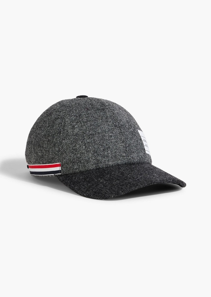 Thom Browne - Striped wool baseball cap - Gray - S