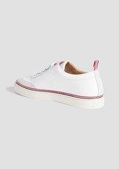 Thom Browne - Suede-trimmed leather sneakers - White - EU 36