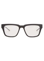 Thom Browne Eyewear - Tricolour-tipped Square Acetate Glasses - Mens - Black