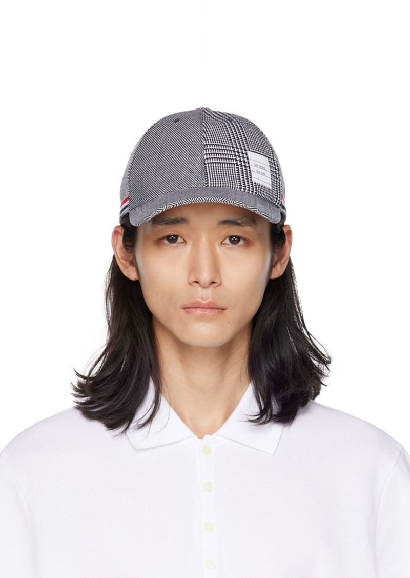 Thom Browne Black & White Patch Cap