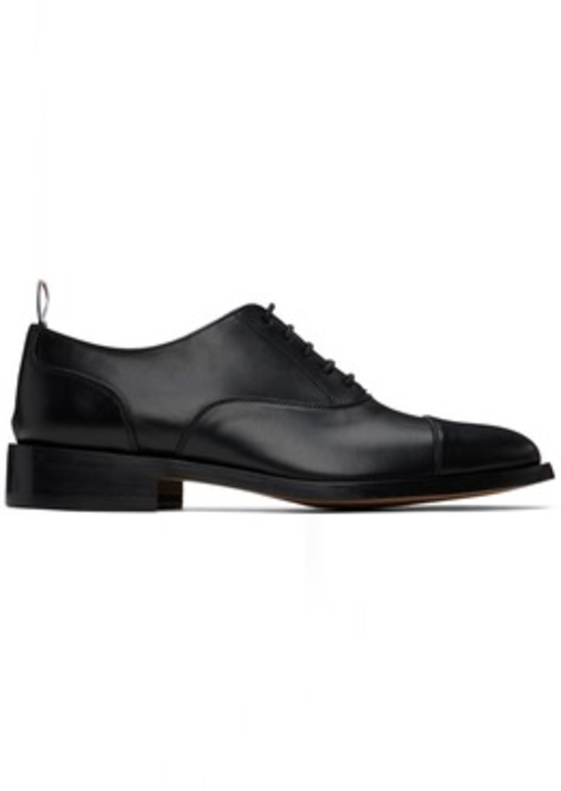 Thom Browne Black Cap Toe Oxfords