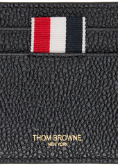 Thom Browne Black Pebbled Leather Card Holder