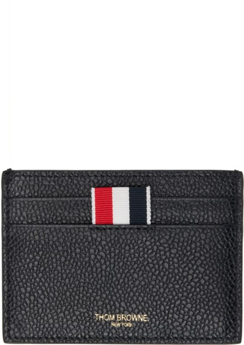 Thom Browne Black Single Card Holder