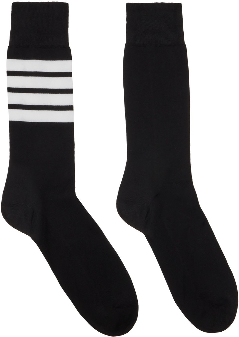 Thom Browne Black Tricolor Socks