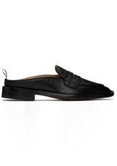 Thom Browne Black Varsity Penny Loafers