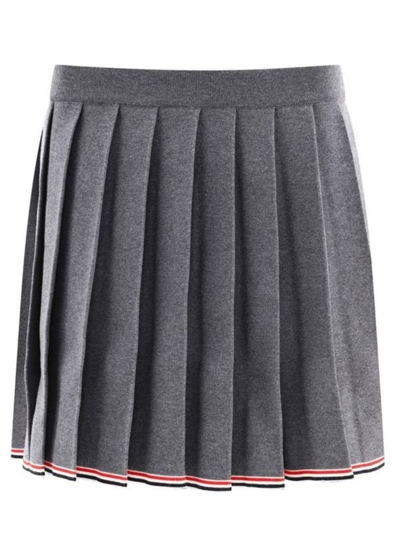 THOM BROWNE "Full Needle" skirt