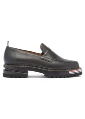 Thom Browne Grained-leather penny loafers