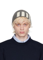 Thom Browne Gray 4-Bar Beanie