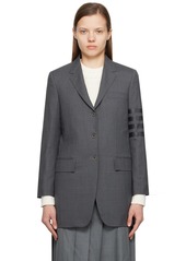 Thom Browne Gray 4-Bar Blazer