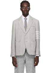 Thom Browne Gray 4-Bar Blazer