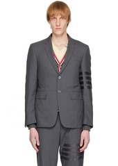 Thom Browne Gray 4-Bar Blazer