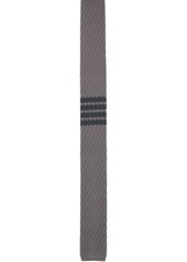 Thom Browne Gray 4-Bar Tie