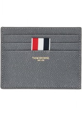 Thom Browne Gray Crab Appliqué Card Holder