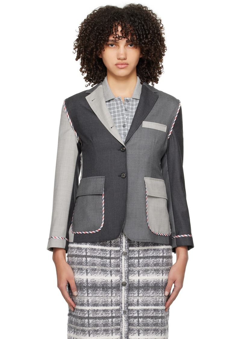 Thom Browne Gray Funmix Blazer