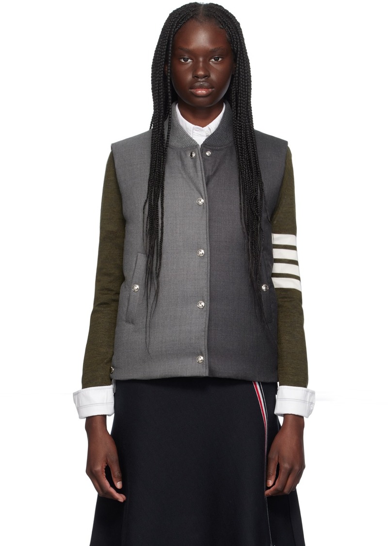 Thom Browne Gray Main Classic Down Vest