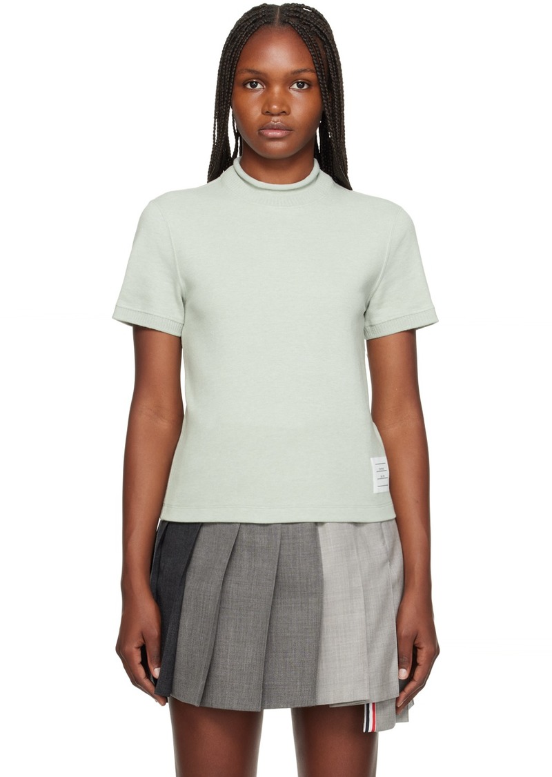 Thom Browne Green Ribbed T-Shirt