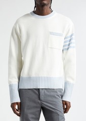 Thom Browne Hector Icon Intarsia Cotton Sweater