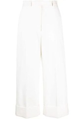 THOM BROWNE HIGH WAISTED STRAIGHT LEG TROUSER IN ORGANIC COTTON CANVAS CLOTHING