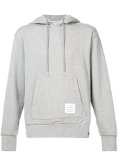 Thom Browne stripe-detail cotton jersey hoodie