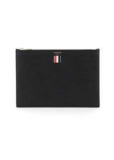 Thom browne leather medium document holder pouch