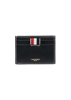 THOM BROWNE Leather single credit card case