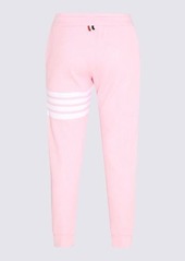 THOM BROWNE LIGHT PINK COTTON 4-BAR PANTS