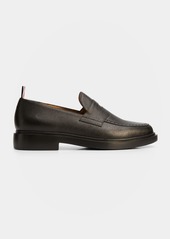Thom Browne Men's Rubber Sole Leather Penny Loafers