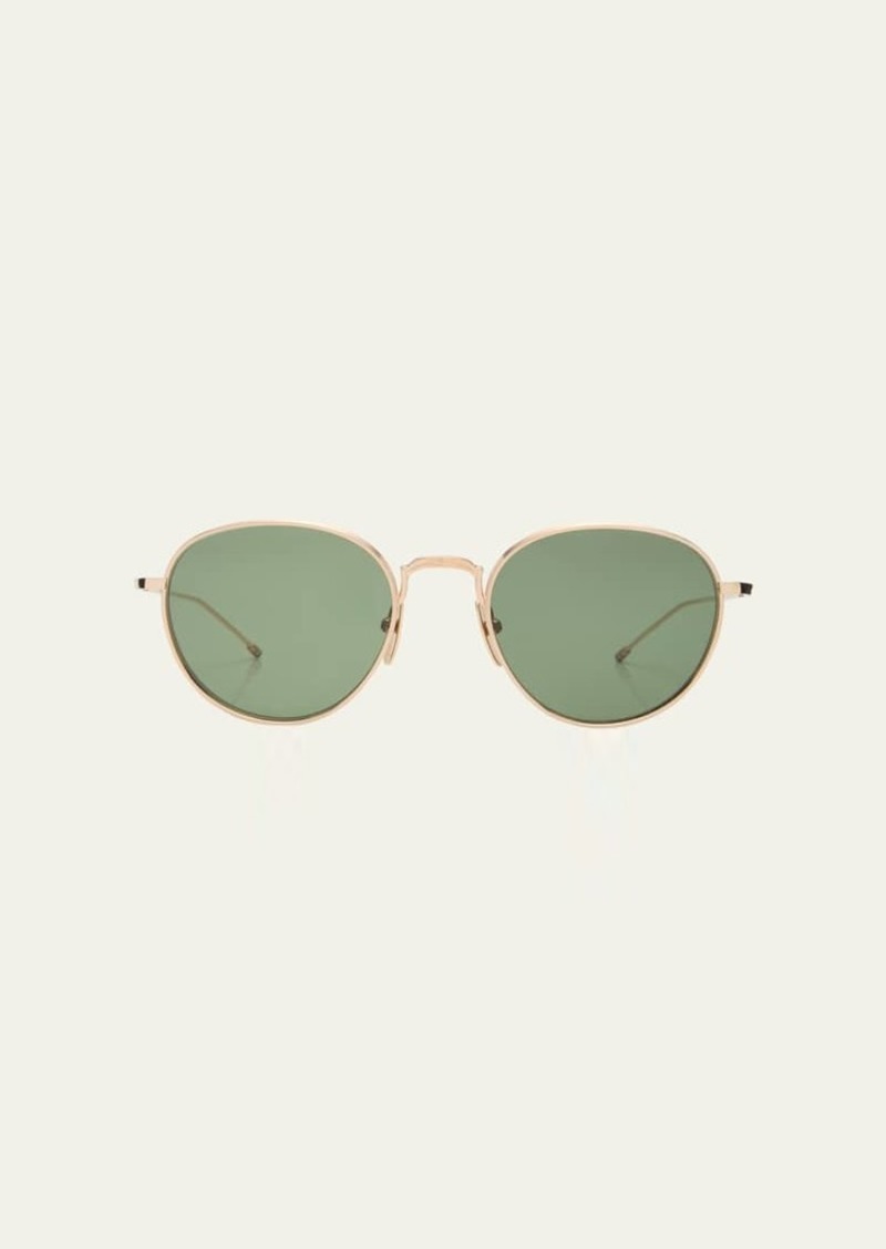 Thom Browne Men's Titanium Round Sunglasses