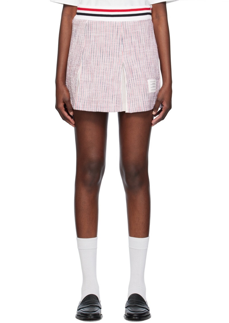 Thom Browne Multicolor Pleated Miniskirt