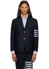 Thom Browne Navy 4-Bar Blazer