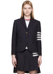 Thom Browne Navy 4-Bar Blazer