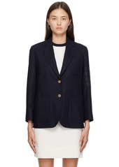 Thom Browne Navy 4-Bar Blazer