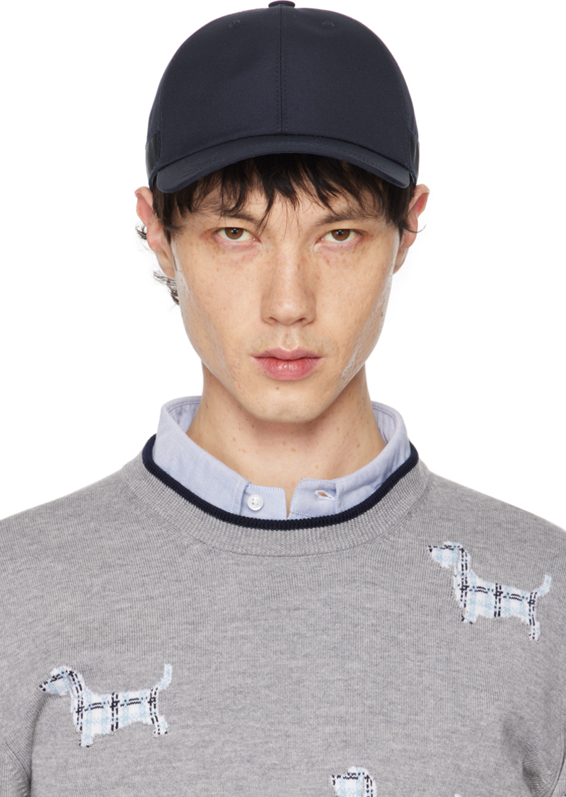 Thom Browne Navy Classic Baseball Cap