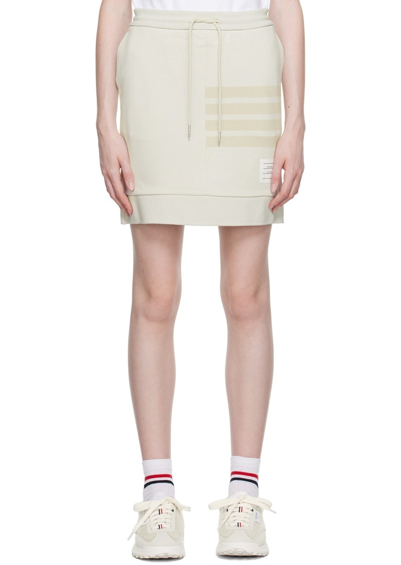 Thom Browne Off-White 4-Bar Miniskirt