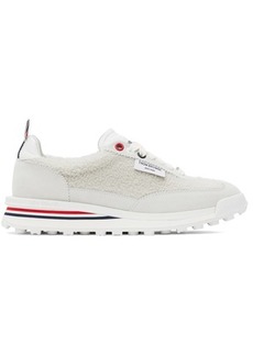 Thom Browne Off-White Shearling Tech Sneakers