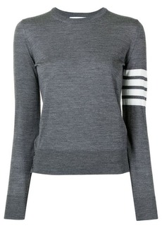 THOM BROWNE RELAXED FIT PULLOVER WITH 4 BARS IN FINE MERINO WOOL CLOTHING