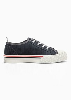 Thom Browne Ribbed navy low trainer