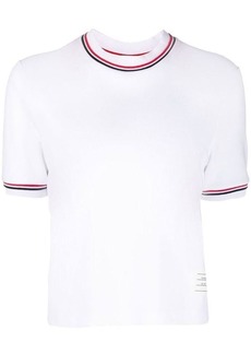 THOM BROWNE Rwb stripe cotton t-shirt