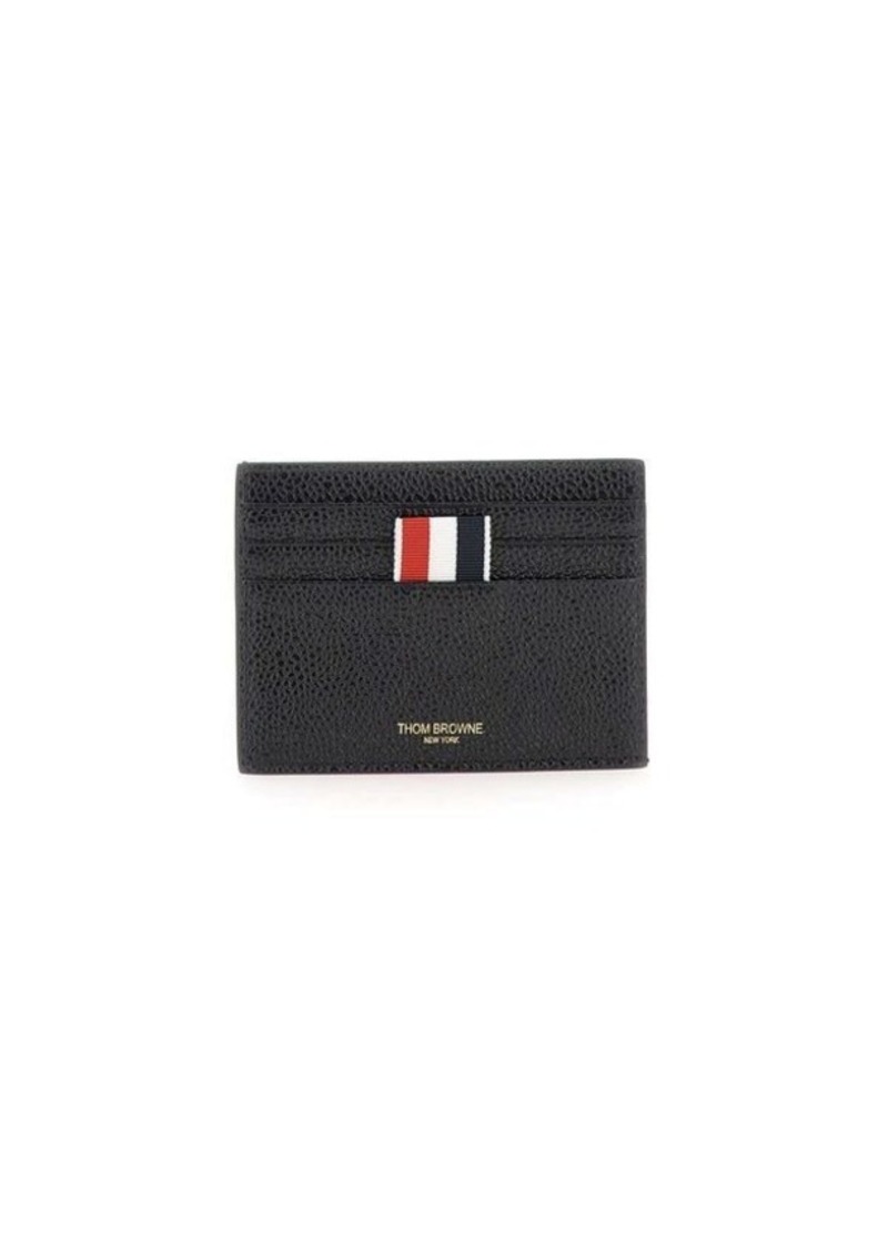 THOM BROWNE "Single Card" leather wallet