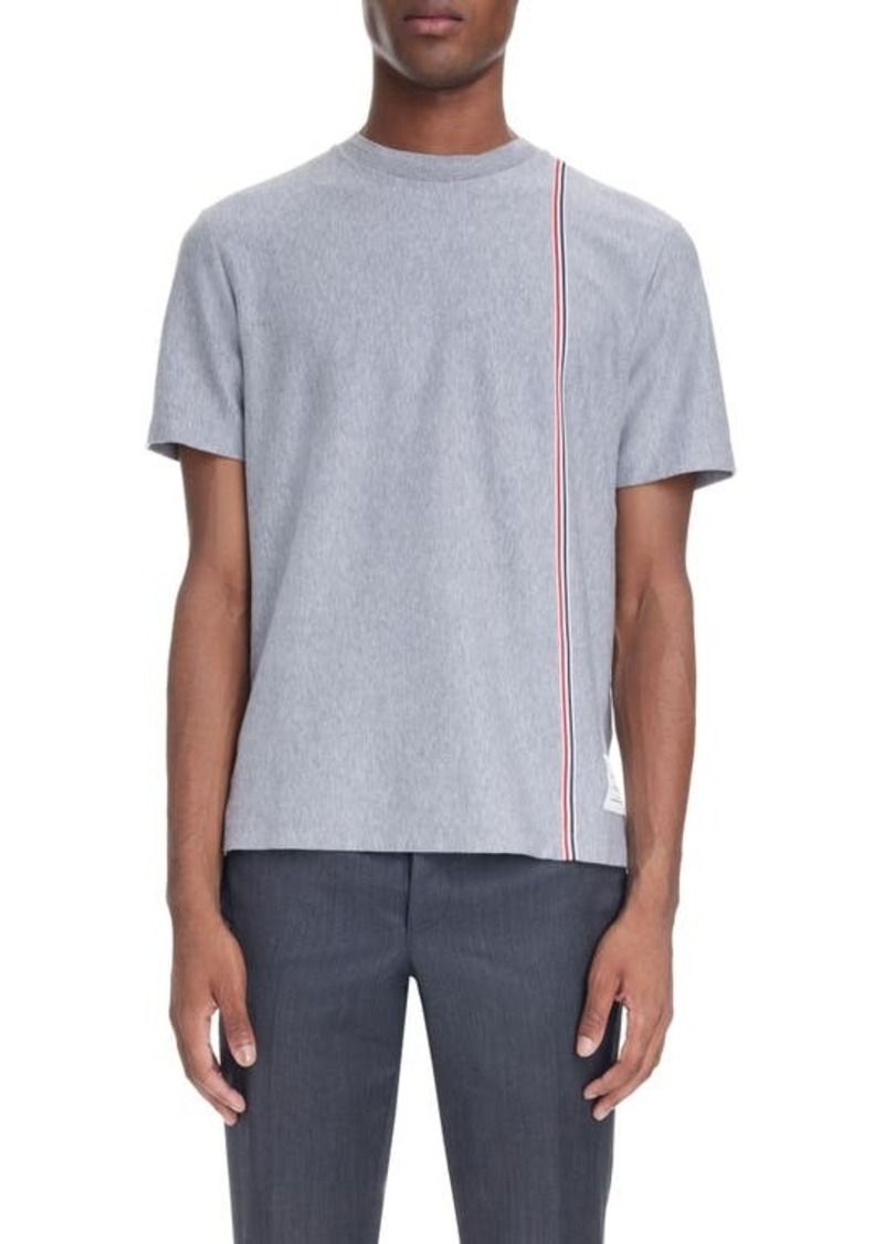 Thom Browne Stripe Cotton Jersey T-Shirt