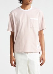 Thom Browne Stripe Oversize Cotton T-Shirt