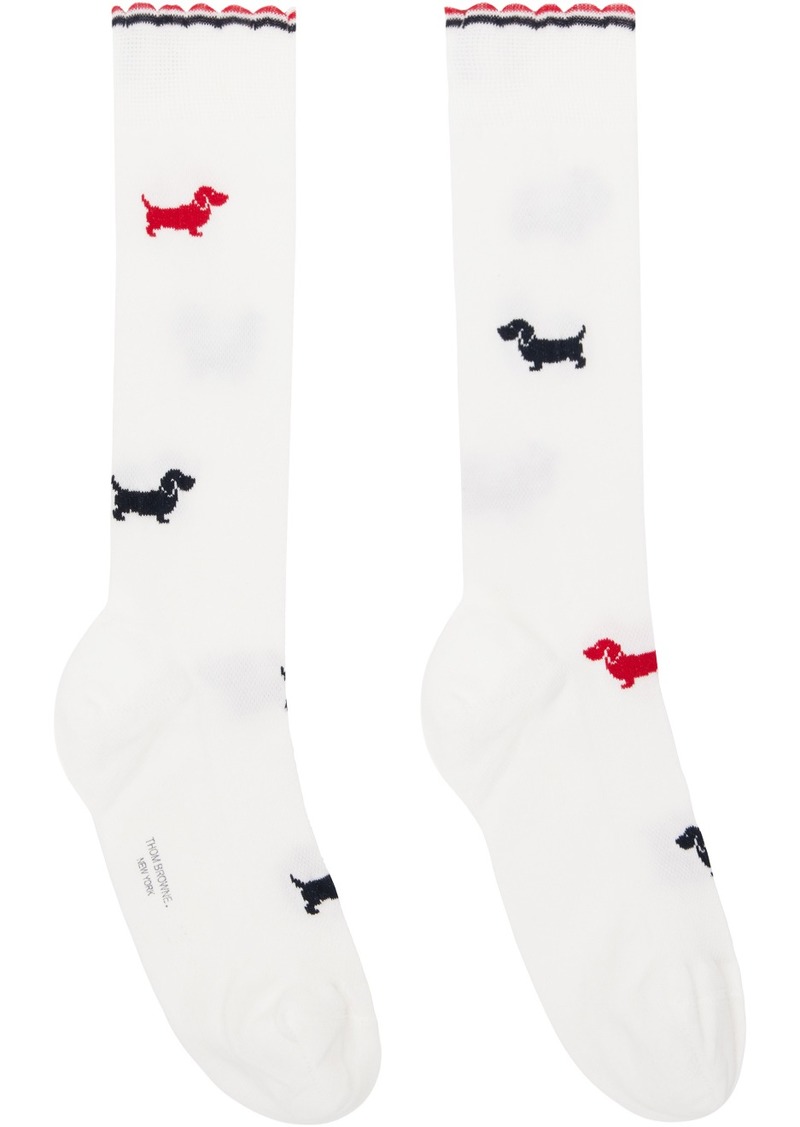 Thom Browne White Hector Socks