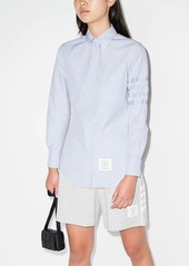 Thom Browne logo patch buttoned shirt