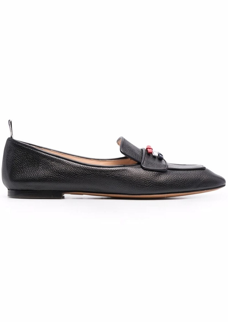 Thom Browne three-bow flat loafers