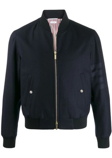 Thom Browne tonal 4-Bar flannel blouson jacket