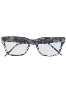 Thom Browne tortoiseshell rectangular-frame sunglasses