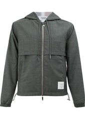 Thom Browne tri-coloured stripe hooded jacket